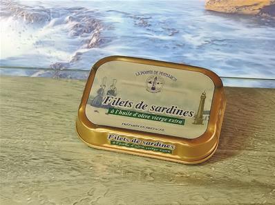 Filets de sardines huile d'olive vierge extra 100 grs