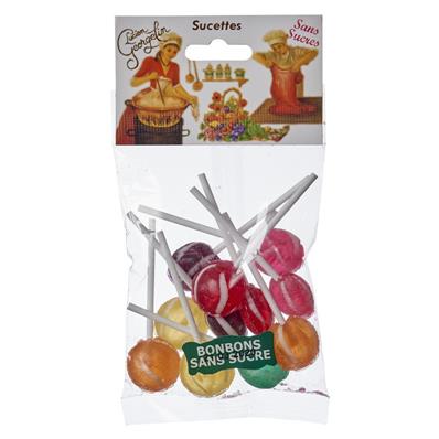 11 sucettes sans sucres en sachet de 100 grs