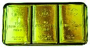 3 Petites Tablettes De Chocolat Avec Boîte CB Gold
