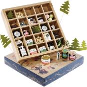 Coffret Carton Carré Calendrier De l'Avent Rencontres Insolites