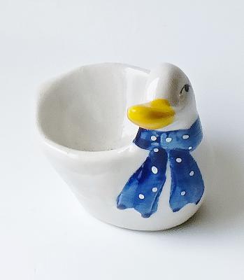 Coquetier Canard en Porcelaine 