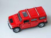 Hummer H2 Suv Red Metal Miniature Car