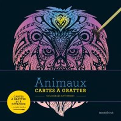 Cartes à gratter antistress animaux