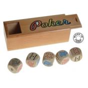 5 Dice Pencil Box for Poker Game