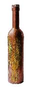 Explosive Yellow Copper Decorated Bottle