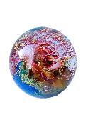 Presse-Papier Grain De Folie Bleu Cobalt Et Rose