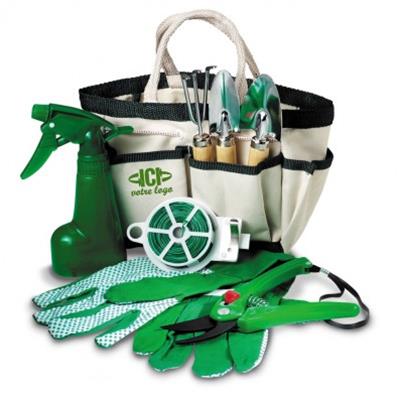 Kit de jardinage multi-poches 7 accessoires