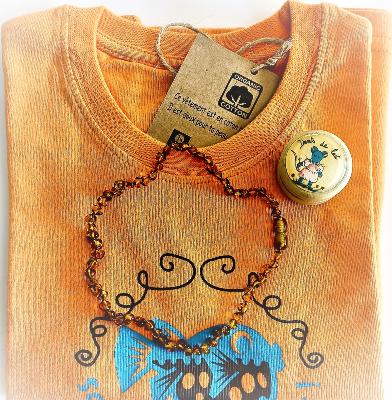 Cadeaux de Naissance Body 2 Ans Collier Ambre et Boîte à Dents