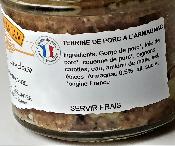 Terrine de porc Landaise à l'armagnac 180 grs