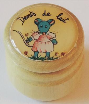 Petite Boîte en Bois pour Dents de Lait