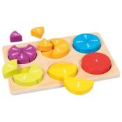 Wooden Educational Game Fractions