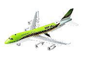 Metal Airliner with Sound and Light