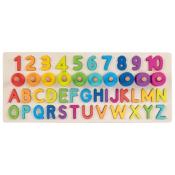 Wooden Alphanumeric Puzzle