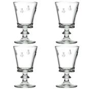 Coffret 4 Verres à Vin Motif Abeille