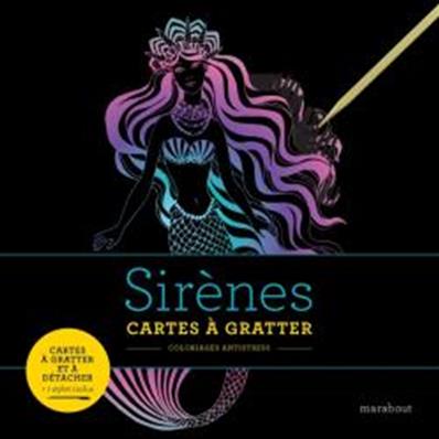 Cartes à gratter antistress sirènes