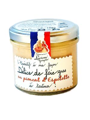 Délice de Foie Gras Au Piment d'Espelette 100 Grs