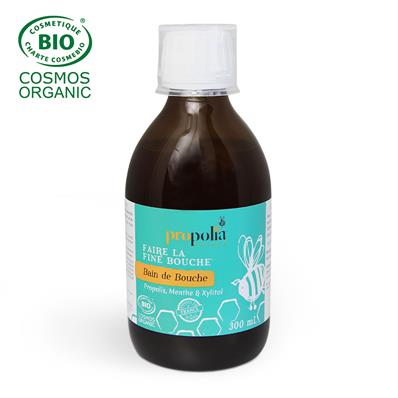 Bain de bouche bio propolis et menthe 300 ml