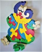 Grand Puzzle en Bois le Clown du Cirque