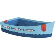Small Cardboard Basket Boat Shape Sea Decor