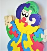 Grand Puzzle en Bois le Clown du Cirque