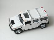 Voiture Miniature Hummer H2 Suv Blanche en Mtal