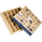 Coffret Carton Carré Calendrier De l'Avent Rencontres Insolites