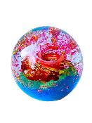 Presse-Papier Grain De Folie Bleu Cobalt Et Rose