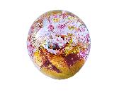 Presse Papier Verre La Rochère Collection Grain De Folie Violine Jaune