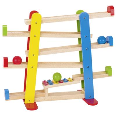 Toboggan des boules avec xylophone