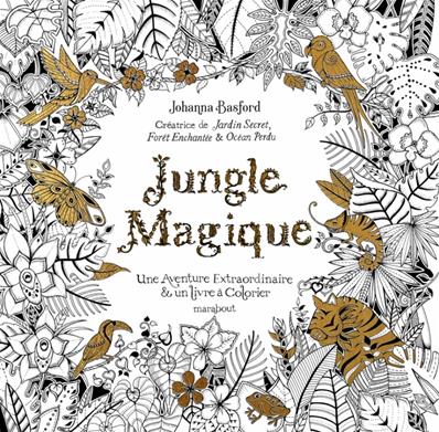 Carnet de coloriage la jungle magique